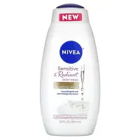 在飛比找iHerb優惠-[iHerb] Nivea 敏感肌用潔白沐浴露，含滋養精華，