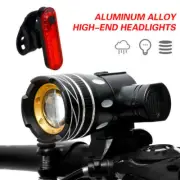 15000LM Bike Front Rear Light Set USB Rechargable Lamp Flashlight Bicycle LED AU