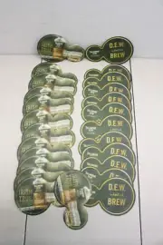 25x TULLAMORE DEW And a Brew Irish Whiskey Coasters Cardboard Traditional Logo