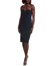 Aidan Mattox Bonded Crepe Mini Dress