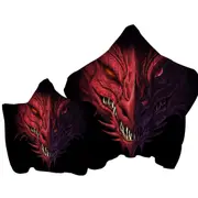 Scary Dragon Towel with Hood