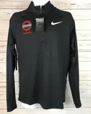 Nike Chicago Running Race Pullover 1/4 Zip Black Dri-Fit Mens XL NEW Fast Ship