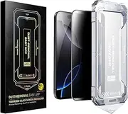 SmoothShield 2 Packs – Tempered Glass Screen Protector, 2025 New SmoothShield Tempered Glass Screen Protector, with Anti-Scratch Anti-Fingerprint Privacy & Auto Dust-Free Install (Hd Clear Edition,14 Pro Max)