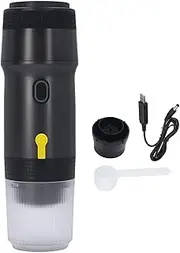 Portable Coffee Maker, 3 in 1, 20Bar Cordless Heating Full Automatic Capsule Coffee Machine, for NES Capsules, DG Capsules, Ground Coffee, Home Office, Travel, Outdoor
