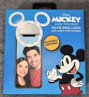 Disney Mickey Mouse And Friends Selfie Ring LED Light For Cellphones Phone New