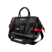 Husky Tool Bag 16in Heavy Duty Pro Tote Organizer 28 Pocket Waterproof Base