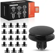 A-Premium 20PCS Nylon Retainer Clip Fasteners Compatible with Honda CR-V 2012-2018, Civic 2012-2019, Accord 2013-2018, Fit 2015-2019, HR-V 2016-2018, Crosstour 2012-2015, Clarity 2019 - for 8mm Hole