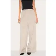 Grey Adjustable Waistband Detail Tailored Pants, Grey