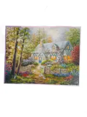 Springbok 500 Piece Jigsaw Puzzle "Cottage Hideaway" Countryside Landscape