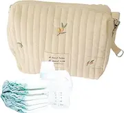 Travel Bag for Stroller,Airplane Stroller Bag | Scientific Partition Design Zipper Storage Pouch for Diapering Wipes Phone Key Cleaning Supplies