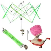 Yarn Ball Twister, Yarn Skein Twister with Skein Holder Umbrella Swift Hand O...