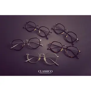 Classico 眼鏡  純鈦 複合式 鏡框 義大利板料 復古框