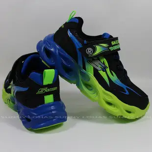 (D8) SKECHERS男童 童鞋 兒童運動鞋  THERMO-FLASH 燈鞋 400103LBBLM