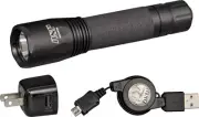 ASP Triad LED USB Flashlight 6 1/4" overall. 300 lumens. Runtime: up to 3 hours.