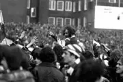 Wales John Taylor Is Carried Off By The Crowd 1972 Old Rugby Photo