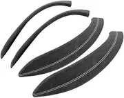 Made of Wrap Trim Door Pull Handle Performance Cover Trims 2pcs Car Interior Tuning Accessories，Compatible for BMW F30 F32 F34(White 4PCS)