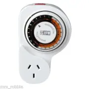 Timer Switch HPM 24 Hr Manual On Off Heater LED Light Switch Mechanical Caravan