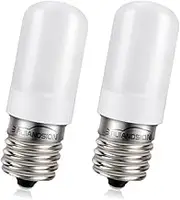 Ruiandsion E17 LED Refrigerator Light Bulbs Warm White,5W AC 100-265V, 3030 6SMD LED Bulb for Appliance Range Hood Refrigerator Lights-Pack of 2