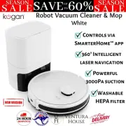 Kogan SmarterHome™ LX16 Robot Vacuum Cleaner and Mop with Auto-Empty Dock White
