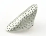 Hammered Adjustable Ring Antique Silver Plated Brass (17.5mm 7US inner size 3225