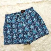NEW Blackmilk Link Zelda Cuffed Shorts Black Milk Blue Skyward Sword NWT