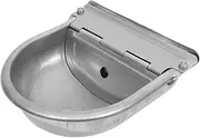 Toddmomy Cow Drinking Fountain Automatic Water Dispenser for Dogs Water Trough for Dogs Automatic Waterer Animal Drinking Water Bowl Auto Dog Water Dispenser Silver Stainless Steel