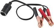 NDNCZDHC 12V Car Battery Clip On Adapter Cigarette Socket Lighter Travel Charging Adapter