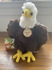 Smithsonian National Zoo Washington DC Brown & White Bald Eagle Stuffed Toy NEW