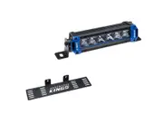 Kings 6" Single Row LED Light Bar 2211 Lumen+ Number Plate Bracket
