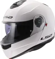 LS2 FF908 Strobe II Solid, flip up helmet , color: White , size: XXL