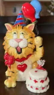 Cosmos Gifts Ceramic Birthday Cat Birthday Cake Mouse Music Box Happy Birthday