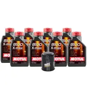 8L Motul 8100 X-MAX 0W40 Wix Filter Motor Oil Change Kit API SN (for: Honda)