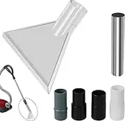 Vacuum Extractor Attachment Clear Vacuum Extraction Nozzle Kit Car Detailing Vacuum Head Wand Tool Wet and Dry Vacuum Cleaner Extractor Connector Head for Vacuum Cleaner (Large Nozzle)