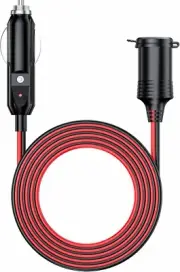 13 ft Car Cigarette Lighter Socket Extension Cord Cable Heavey Duty Adapter 12V