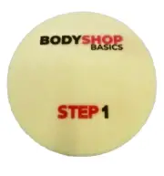 Body Shop Basics Yellow Step 1, 8" Polishing/Buffing Pad