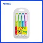 Stabilo Swing Cool Highlighter Fibre Chisel 1-4mm 4pk Wallet 0213561