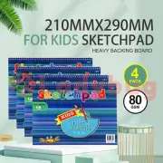 4PK Sketchpads Kids Draw Paint Sketch Home School A4 Size