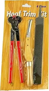 Farrier Tools Hoof Trim Shoeing Kit Hoof Nipper Rasp Knife 4 Pieces Horse Farm