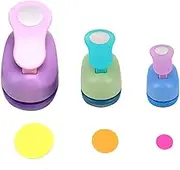 3Pcs Craft Circle Punch DIY Handmade Paper Puncher （3 Sizes）