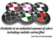 Emblem Color Changing Stickers Overlays Vinyl Decal Custom Emblem For BMW