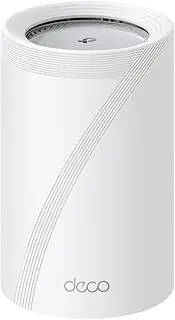 TP-Link Deco BE65 Pro(1-Pack) BE9300Mbps Tri-Band Whole Home Mesh WiFi 7 System, 2X 5 Gbps & 1x 2.5 Gbps Gigabit Ports, Seamless AI-Driven WiFi Extender Booster, HomeShield