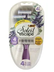 BIC Soleil Escape 4 Disposable 4 Blades Razors (1 Pack) Lavender & Eucalyptus