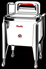 Vintage Look Maytag Washing Machines, Laundry NEW Sign: 24x36" XL Size-USA Steel