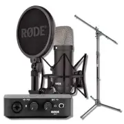 Rode NT1 Signature Series - Black Condenser Microphone with AI1 and Mic Stand