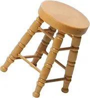 Log Round Stool Mini Doll Furniture Photography Model Stool Wood
