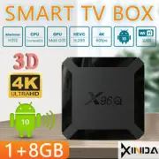 X96Q 4K Media Player Media Player Android 10 AU PLUG UHD Smart TV 1+8GB HD WI-FI