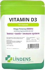 High Strength 5000iu Vitamin D3 150 Capsules D D-3 Sun Sunshine