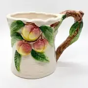 New Peaches on Tree OCI hand painted Ceramic Coffee Tea Mug 90’s excellent cond.