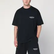 [Fear of God Essentials] Black cotton T-shirt with logo M Black
