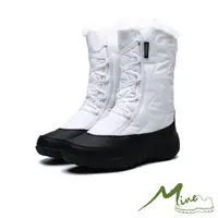 在飛比找momo購物網優惠-【MINE】機能防水防寒保暖時尚高筒雪靴(白)